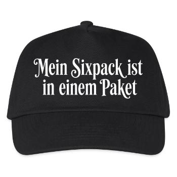 Mein Sixpack im Paket Lustig - Kids’ Baseball Cap - black - Front