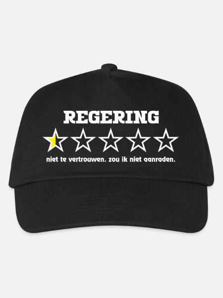 Government5starwhite - Kinder Basecap - Schwarz