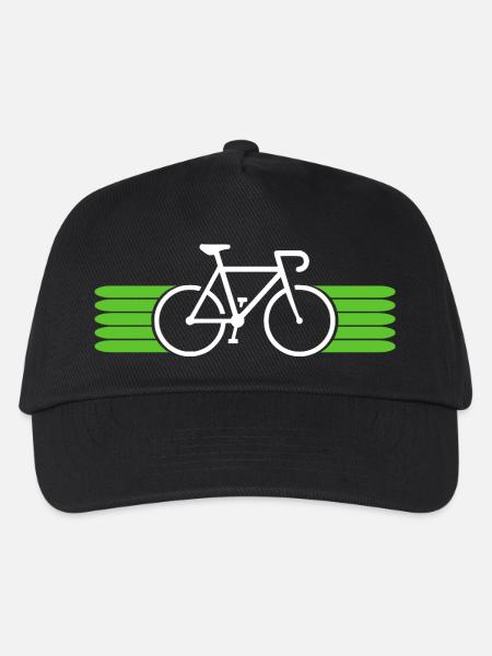 Fahrrad fahren Bike Fahrradfahrer Fahrradfahrerin - Kinder Basecap - Schwarz