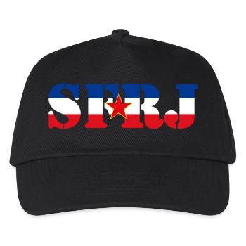 sfrj_flag - Kinder Basecap - Schwarz - Vorne