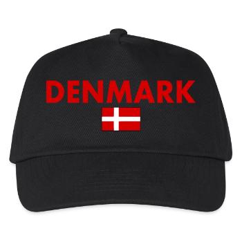 Danemark - Casquette de baseball Enfant - noir - Devant