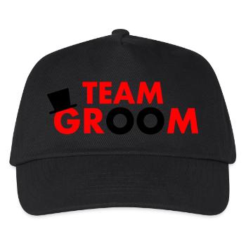 Team groom - Kids’ Baseball Cap - black - Front