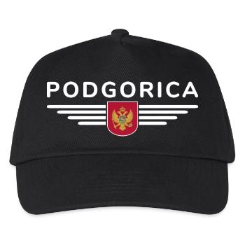 Podgorica Design – Moment capital - Casquette de baseball Enfant - noir - Devant