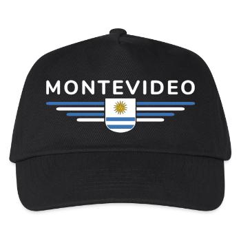 Montevideo Design – Für Fans & Reisende - Kinder Basecap - Schwarz - Vorne
