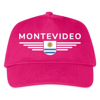 Montevideo Design – Für Fans & Reisende - Kinder Basecap - Fuchsia - Vorne