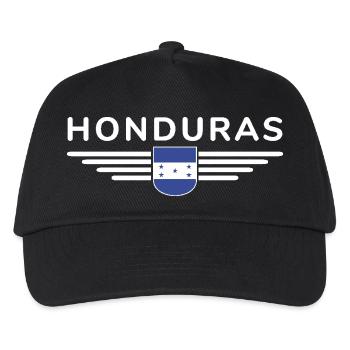 Honduras T-Shirt for Fans - Kids’ Baseball Cap - black - Front