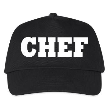 Chef - Casquette de baseball Enfant - noir - Devant