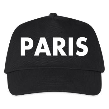 Paris - Kinder Basecap - Schwarz - Vorne