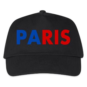 Paris - Kinder Basecap - Schwarz - Vorne