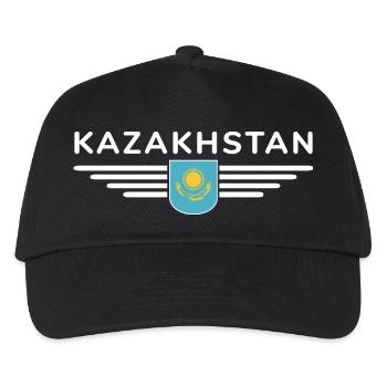 Kazakhstan Design – Steppe et tradition - Casquette de baseball Enfant - noir - Devant