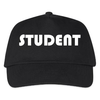 STUDENT Logo - Kinder Basecap - Schwarz - Vorne