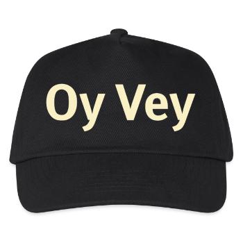 Oy Vey Ausruf  - Kinder Basecap - Schwarz - Vorne