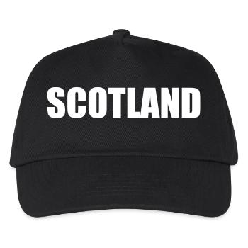 Schottland FLAGGE - Kinder Basecap - Schwarz - Vorne