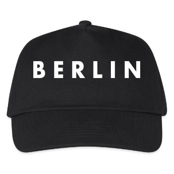 Berlin - Kinder Basecap - Schwarz - Vorne