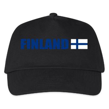 Finnland - Kinder Basecap - Schwarz - Vorne