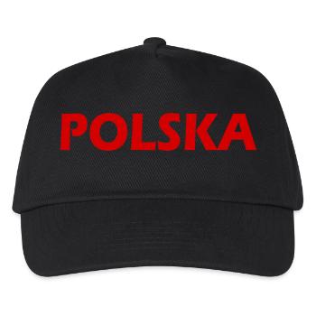 Polska - Kinder Basecap - Schwarz - Vorne