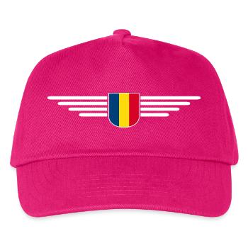 Bukarest T Shirt für Rumänien Fans Outfit - Kinder Basecap - Fuchsia - Vorne