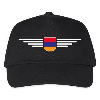 Armenia Merchandise – Experience Culture - Kids’ Baseball Cap - black - Front