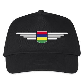 Mauritius T-Shirt – Insel-Fans & Liebhaber - Kinder Basecap - Schwarz - Vorne