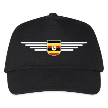Uganda T-Shirt for Explorers - Kids’ Baseball Cap - black - Front