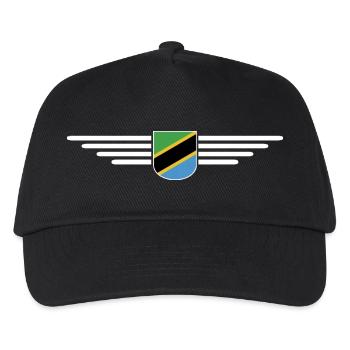 Tansania T-Shirt für echte Fans - Kinder Basecap - Schwarz - Vorne