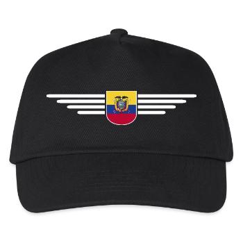 Ecuador Fans T-Shirt Design - Kids’ Baseball Cap - black - Front