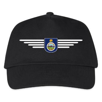 Kansas Fan T-Shirt – Your State! - Kids’ Baseball Cap - black - Front