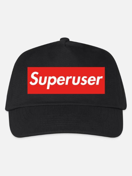 Super-User - Kinder Basecap - Schwarz