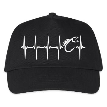 Heart Beat Fishing - Kinder Basecap - Schwarz - Vorne