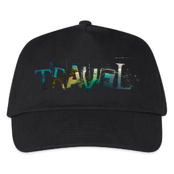 Travel - Kinder Basecap - Schwarz - Vorne