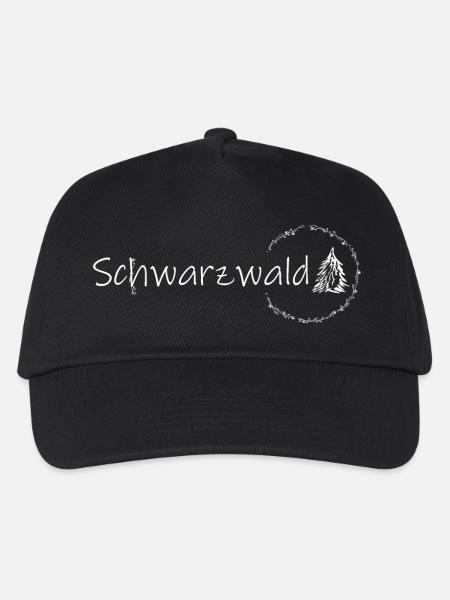 Blumen Schwarzwald Baum Geschenkidee Geschenk - Kinder Basecap - Schwarz