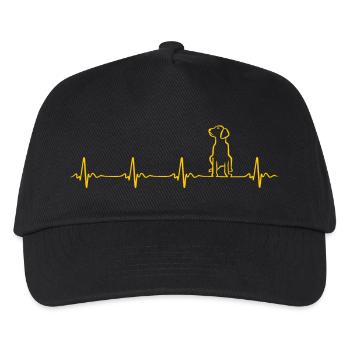 Heartbeat Dog Heartbeat Dog - Kids’ Baseball Cap - black - Front
