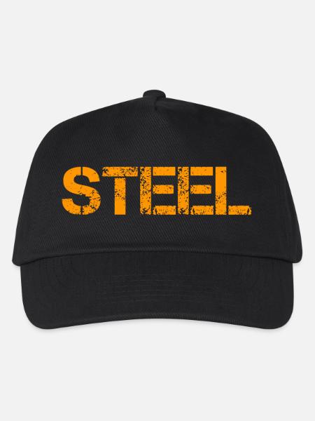 Steel - Kinder Basecap - Schwarz
