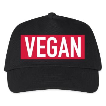 Vegan deluxe - Kinder Basecap - Schwarz - Vorne