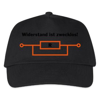 Widerstand ist zwecklos! - Kinder Basecap - Schwarz - Vorne