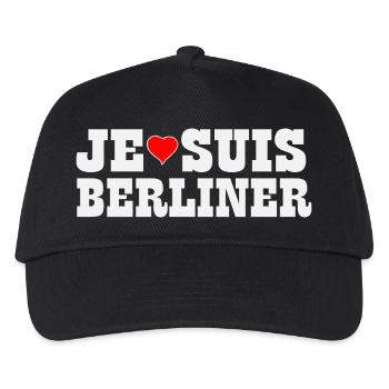 Berlin - Je Suis Berliner - Kids’ Baseball Cap - black - Front
