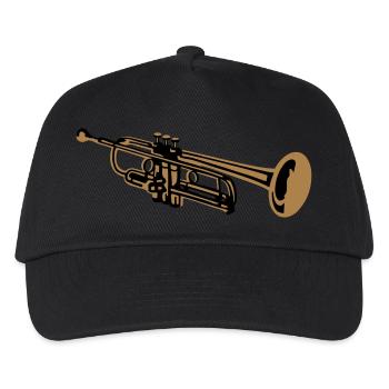 Trumpet - Kids’ Baseball Cap - black - Front