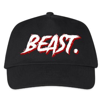 Beast Graffiti Pinseltext - Kinder Basecap - Schwarz - Vorne