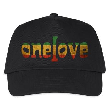 One Love - Kinder Basecap - Schwarz - Vorne