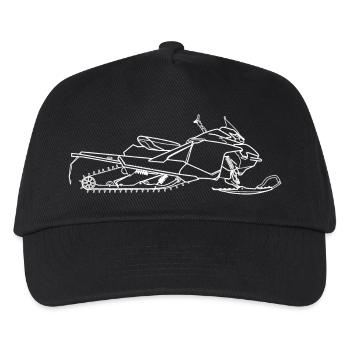 Schneemobil Luchs Boondocker - Kinder Basecap - Schwarz - Vorne