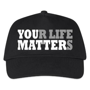 your life matters - Kids’ Baseball Cap - black - Front