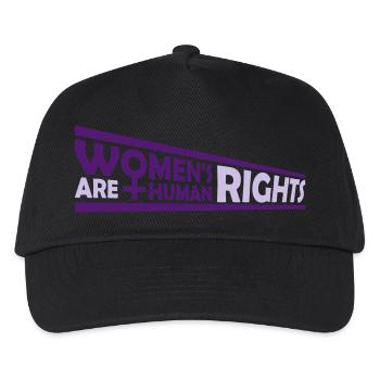 womens rights feminist quote - Kids’ Baseball Cap - black - Front
