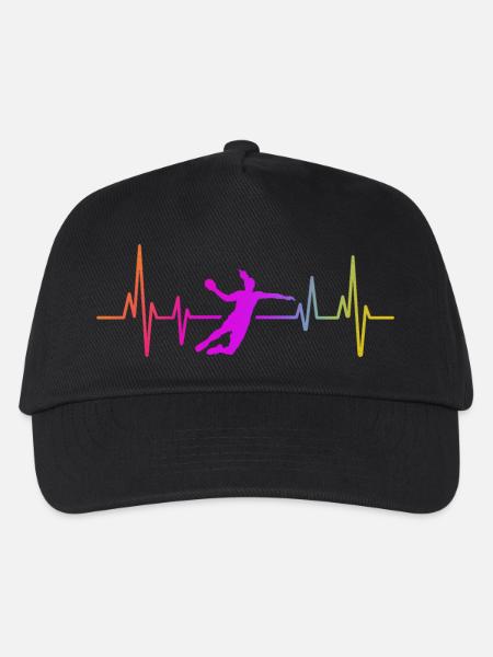 Handball Handballerin Frauen Handball - Kinder Basecap - Schwarz