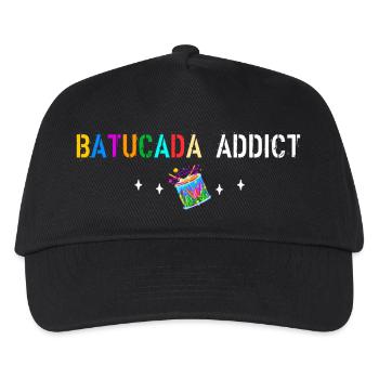 Batucada-Süchtige - Kinder Basecap - Schwarz - Vorne