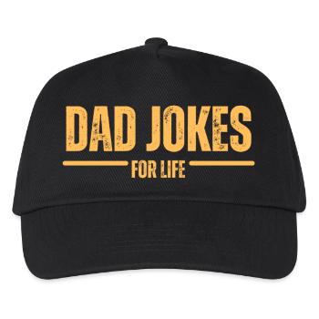 Dad Jokes for Life - Kids’ Baseball Cap - black - Front
