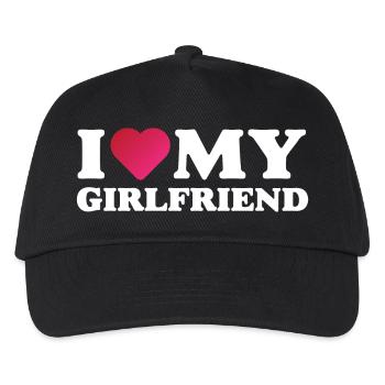 I Love My Girlfriend - Kids’ Baseball Cap - black - Front