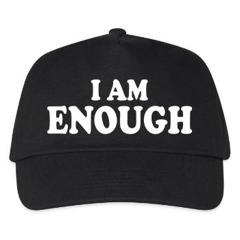 I am enough - Kids’ Baseball Cap - black - Front