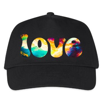 love - Kinder Basecap - Schwarz - Vorne