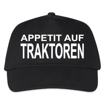 Traktor - Kinder Basecap - Schwarz - Vorne