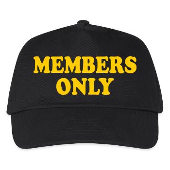 members only - Kids’ Baseball Cap - black - Front